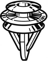 Крепеж (клоп) для Honda Civic 5D 2006-2012 - Фото №1