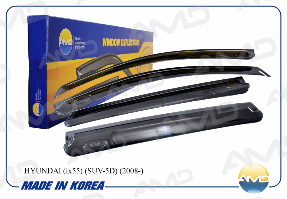 К-кт ветровиков (дефлекторы) бокового стекла для Hyundai ix55 2007-2013 - Фото №1