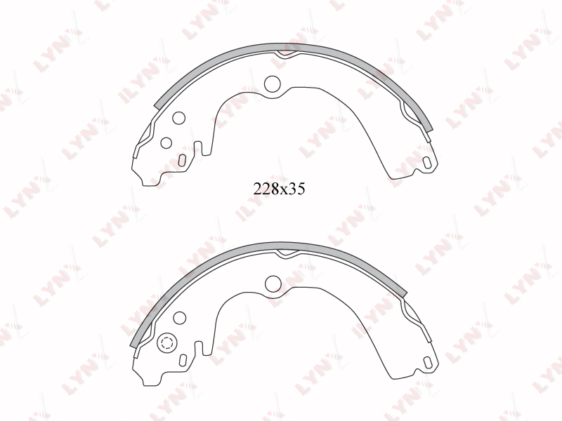 Колодки барабанные к-кт для Subaru Impreza (G11) 2000-2007 - Фото №1