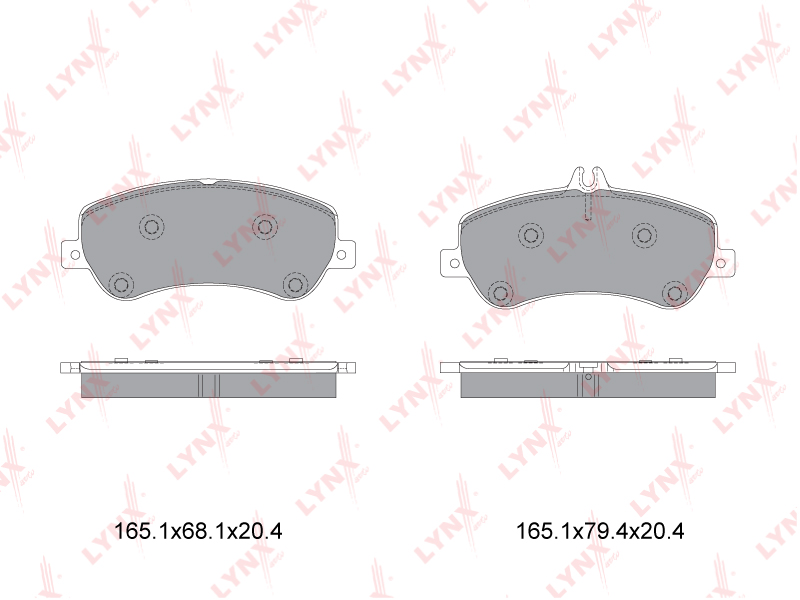 Колодки тормозные передние к-кт для Mercedes Benz GLK-Class X204 2008-2015 - Фото №1