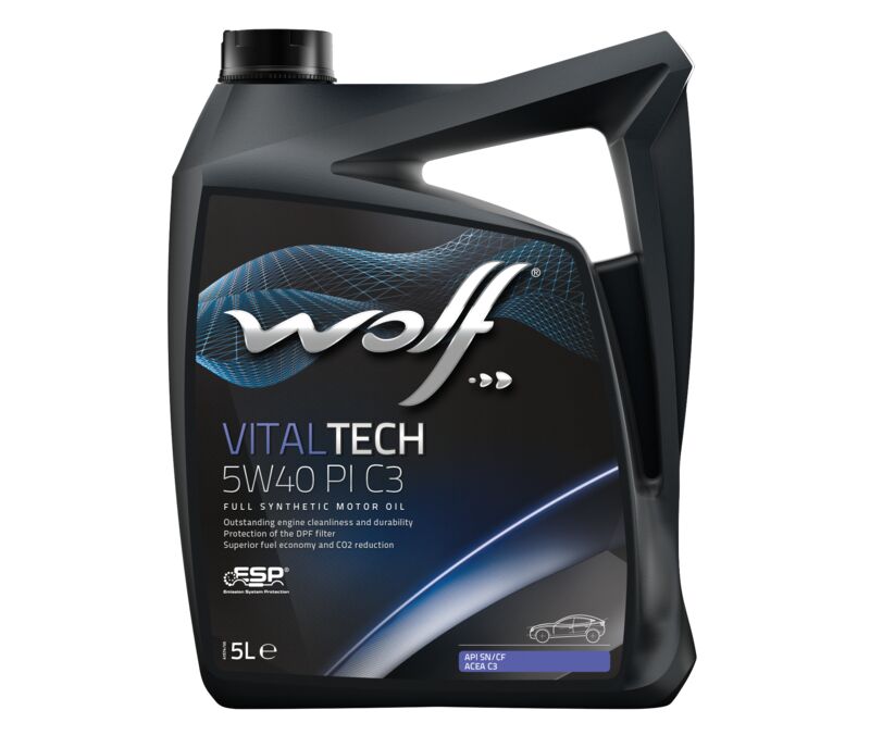 Масло моторное WOLF VITALTECH 5W40 PI C3 5L СИНТЕТИКА - Фото №1
