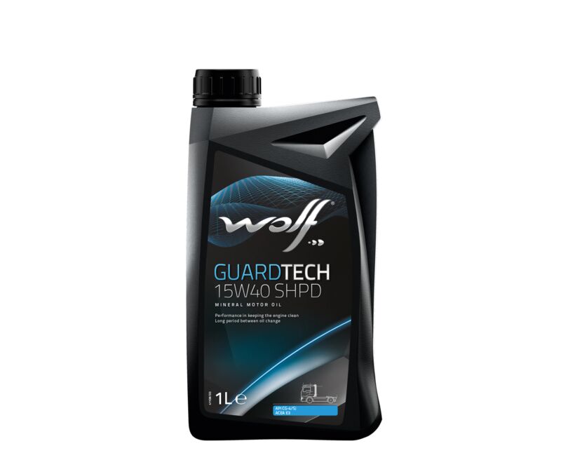 Масло моторное WOLF GUARDTECH 15W40 SHPD 1L МИНЕРАЛЬНОЕ - Фото №1
