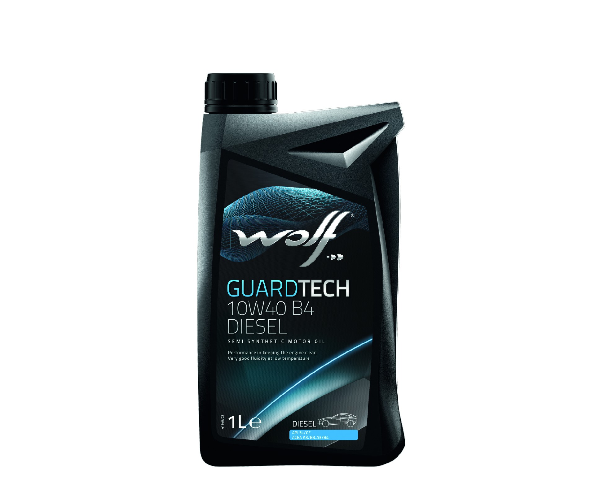 Масло моторное WOLF GUARDTECH 10W40 B4 DIESEL 1L ПОЛУСИНТЕТИКА - Фото №1