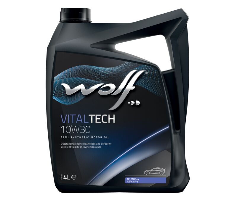 Масло моторное WOLF VITALTECH 10W30 4L ПОЛУСИНТЕТИКА - Фото №1