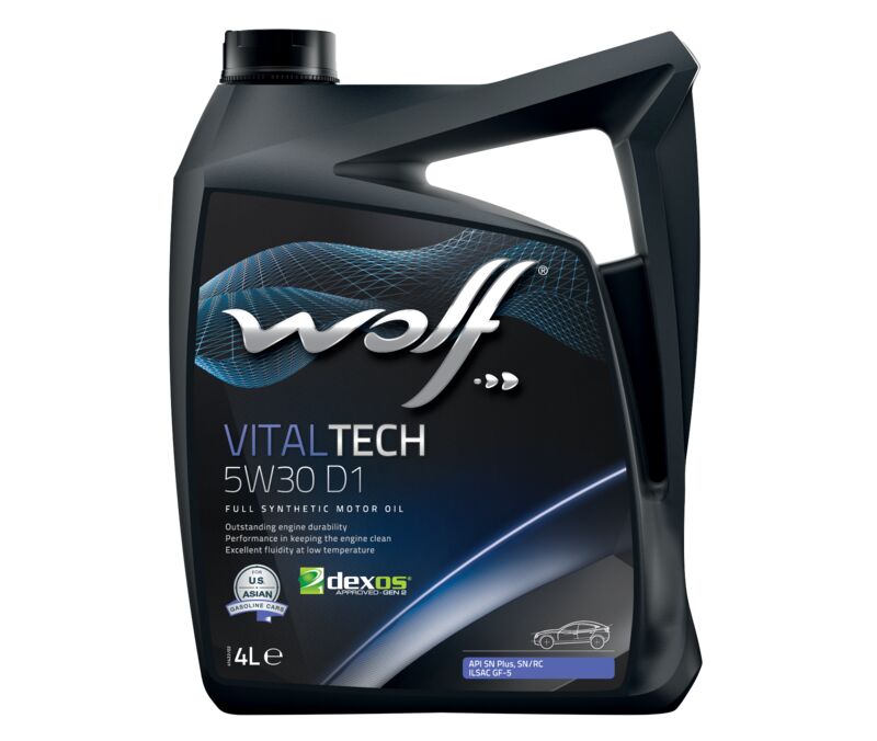 Масло моторное WOLF VITALTECH 5W30 D1 4L - Фото №1