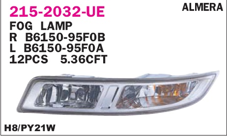 Указатель поворота в бампер левый для Nissan Almera Classic (B10) 2006-2013 - Фото №1