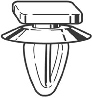 Крепеж (клоп) для Mitsubishi L200 (K6,K7) 1996-2006 - Фото №1