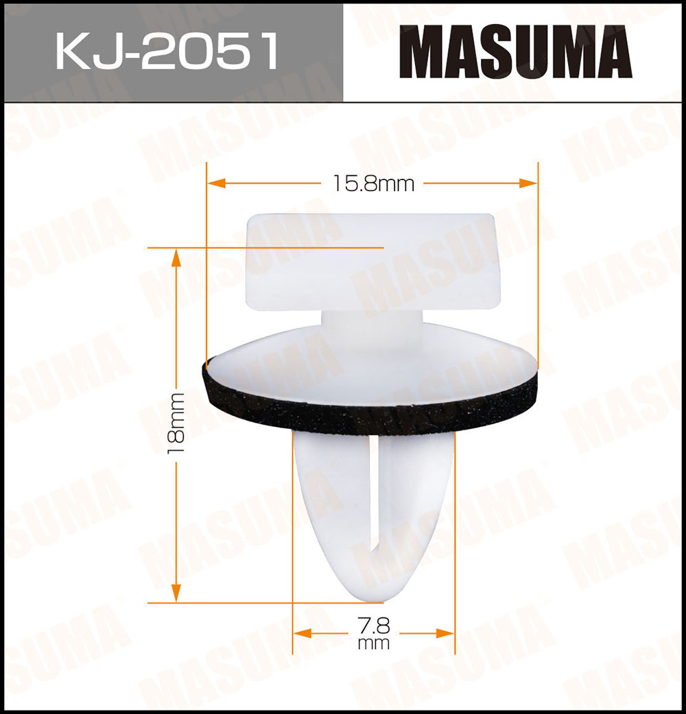Крепеж (клоп) для Mitsubishi L200 (K6,K7) 1996-2006 - Фото №1