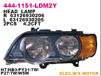 Фара левая для BMW X5 E53 2000-2007 - Фото №1