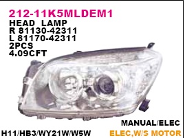 Фара левая для Toyota RAV 4 2006-2013 - Фото №1