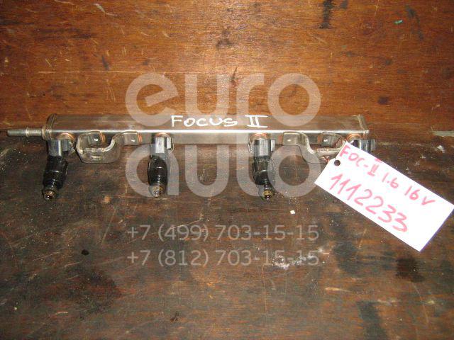 Рейка топливная (рампа) для Ford,Volvo Focus II 2005-2008;Fusion 2002-2012;C-MAX 2003-2011;Mondeo III 2000-2007;Fiesta 2001-2008;V50 2004-2012;Galaxy 2006-2015;S-MAX 2006-2015;Mondeo IV 2007-2015;Focus II 2008-2011 - Фото №1