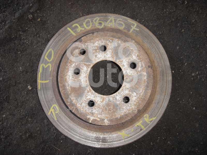 Диск тормозной задний для Nissan,Infiniti,Renault X-Trail (T30) 2001-2006;X-Trail (T31) 2007-2014;G (V35) 2002-2007;Koleos (HY) 2008-2016;350Z 2003-2009;Qashqai+2 (JJ10) 2008-2014 - Фото №1