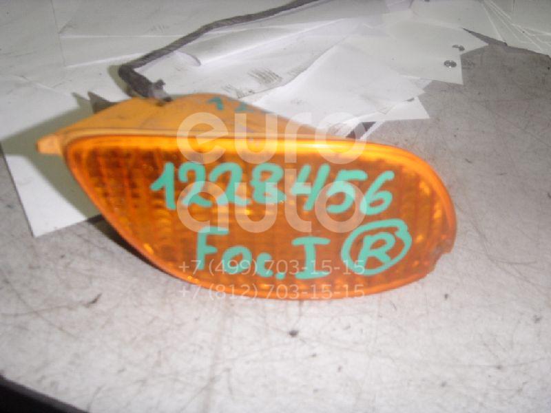 Указатель поворота в бампер правый желтый для Ford Focus I 1998-2005 - Фото №1