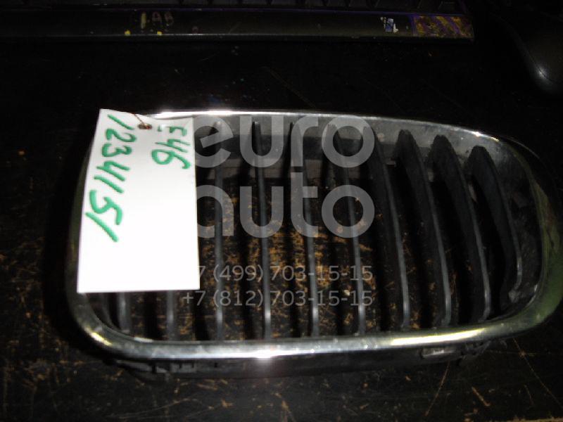 Решетка радиатора левая для BMW 3-серия E46 1998-2005 - Фото №1