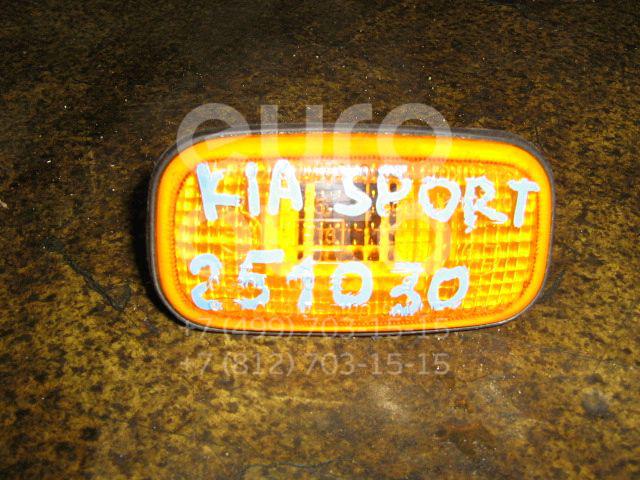 Повторитель на крыло желтый для Kia Sportage 1994-2006 - Фото №1