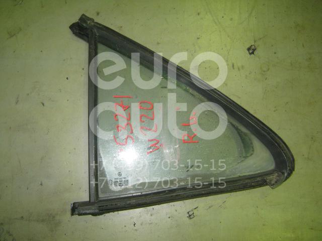 Стекло двери задней левой (форточка) для Mercedes Benz W220 1998-2005 - Фото №1