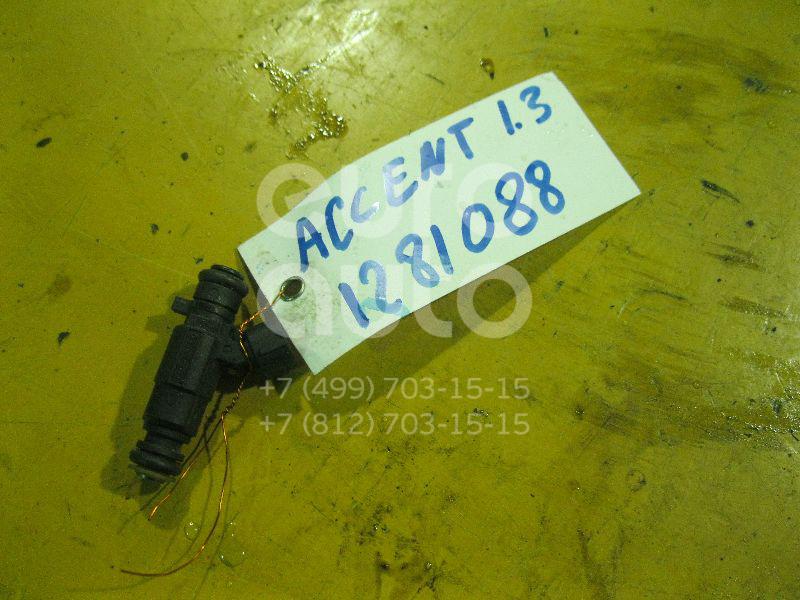 Форсунка инжекторная электрическая для Hyundai,Kia Accent II (+ТАГАЗ) 2000-2012;Getz 2002-2010;Coupe (RD) 1996-2002;Elantra 2000-2006;Matrix 2001-2010;Coupe (GK) 2002-2009;Cerato 2004-2008;Atos Prime 1999-2007 - Фото №1