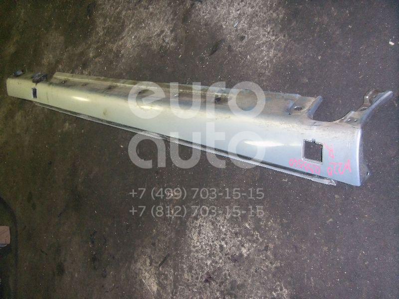 Накладка на порог (наружная) для Mercedes Benz W220 1998-2005 - Фото №1