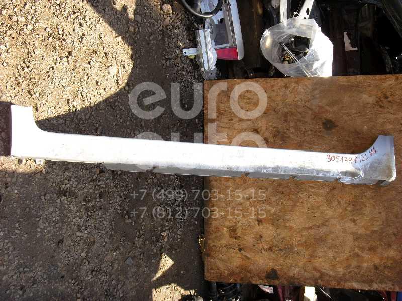 Накладка на порог (наружная) для Nissan Primera P12E 2002-2007 - Фото №1