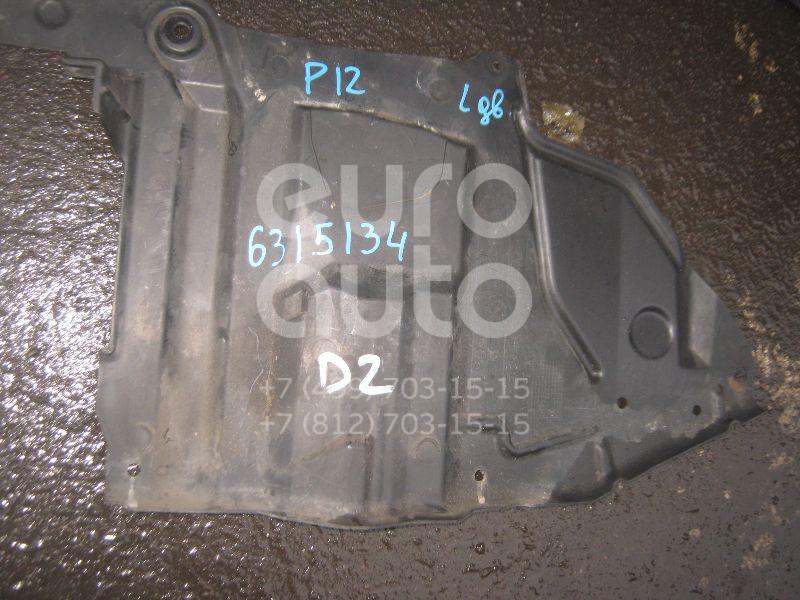 Пыльник двигателя боковой левый для Nissan Primera P12E 2002-2007 - Фото №1