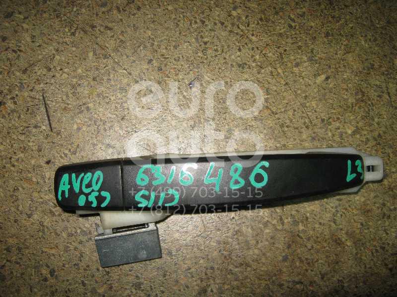 Ручка двери задней наружная левая для Chevrolet Aveo (T200) 2003-2008 - Фото №1