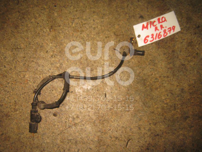 Датчик ABS задний правый для Nissan Micra (K12E) 2002-2010;Note (E11) 2006-2013 - Фото №1