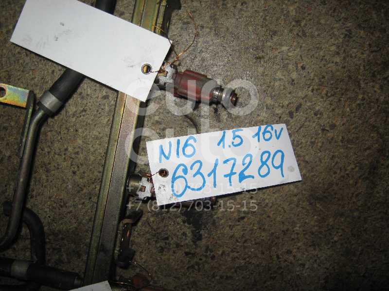 Форсунка инжекторная электрическая для Nissan Almera N16 2000-2006;Primera WP11E 1998-2001;Primera P11E 1996-2002;Almera Tino 2000-2006;Primera P12E 2002-2007 - Фото №1