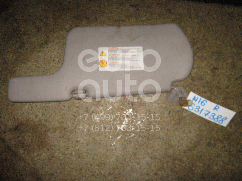 Козырек солнцезащитный (внутри) для Nissan Almera N16 2000-2006 - Фото №1