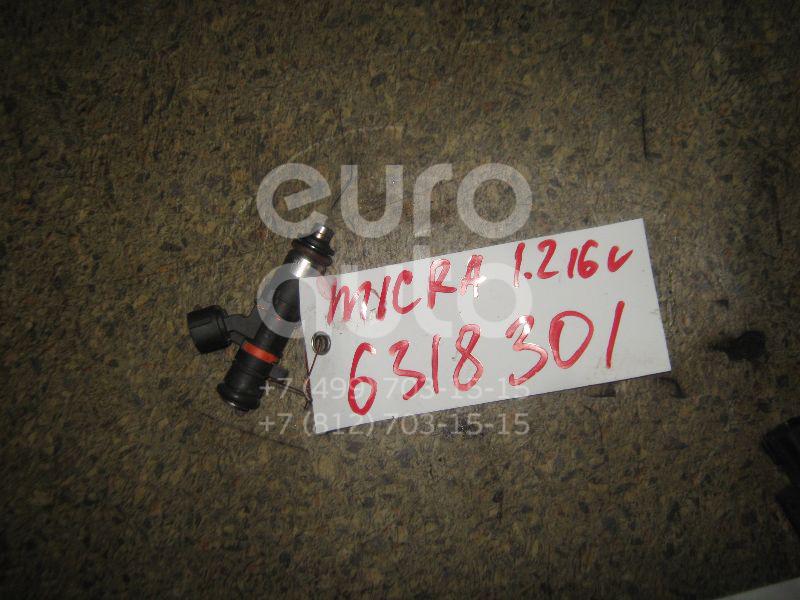 Форсунка инжекторная электрическая для Nissan Micra (K12E) 2002-2010;Note (E11) 2006-2013 - Фото №1