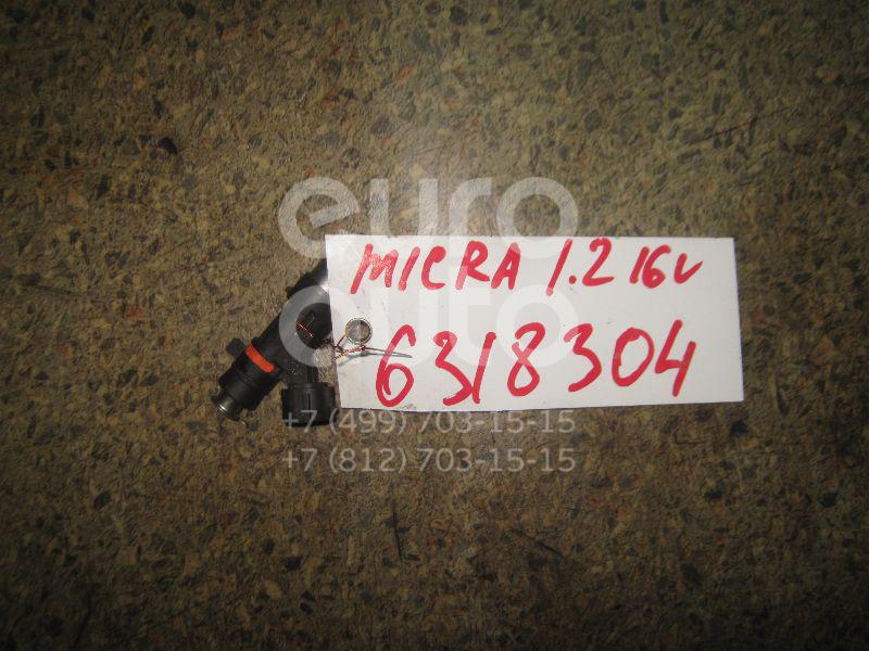 Форсунка инжекторная электрическая для Nissan Micra (K12E) 2002-2010;Note (E11) 2006-2013 - Фото №1