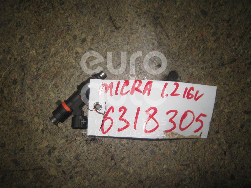 Форсунка инжекторная электрическая для Nissan Micra (K12E) 2002-2010;Note (E11) 2006-2013 - Фото №1
