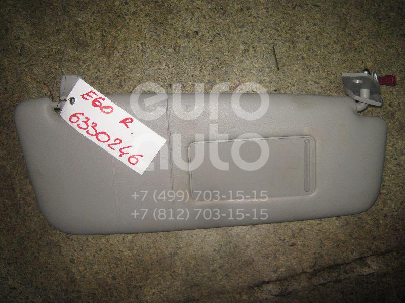 Козырек солнцезащитный (внутри) для BMW 5-серия E60/E61 2003-2009 - Фото №1
