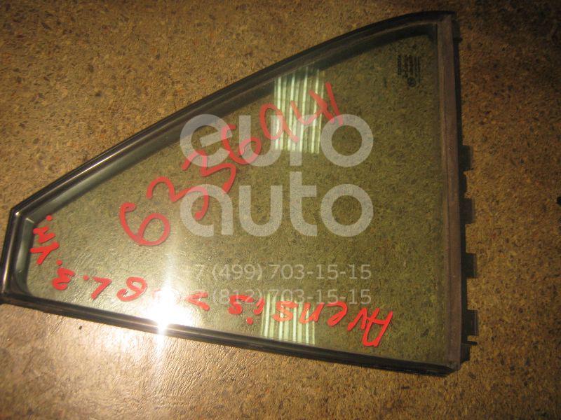 Стекло двери задней левой (форточка) для Toyota Avensis II 2003-2008 - Фото №1