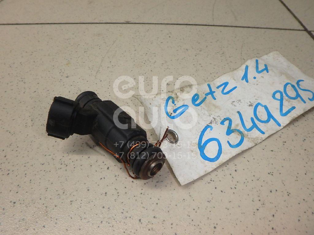 Форсунка инжекторная электрическая для Hyundai,Kia Getz 2002-2010;Coupe (RD) 1996-2002;Elantra 2000-2005;Matrix 2001-2010;Coupe (GK) 2002-2009;Cerato 2004-2008;Accent II (+ТАГАЗ) 2000-2012 - Фото №1