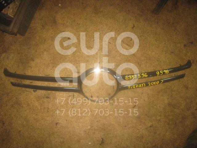 Накладка на решетку радиатора для VW Tiguan 2007-2011 - Фото №1