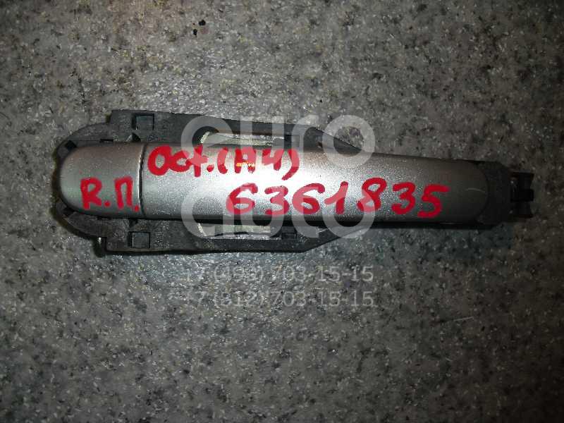 Ручка двери наружная для Skoda,VW Octavia (A4 1U-) 2000-2011;Octavia 1997-2000;Fabia 1999-2006;Golf V 2003-2009;Fabia 2007-2015;Octavia (A5 1Z-) 2004-2013;Roomster 2006-2015 - Фото №1