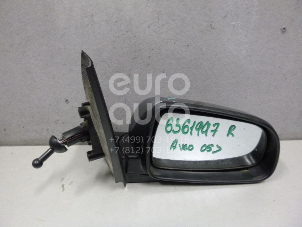 Зеркало правое механическое для Chevrolet Aveo (T250) 2005-2011 - Фото №1
