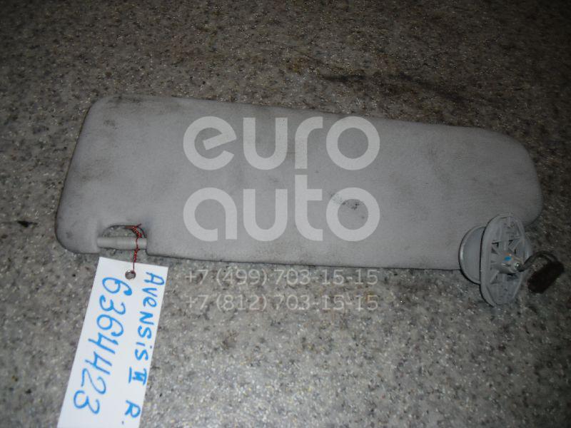 Козырек солнцезащитный (внутри) для Toyota Avensis II 2003-2008 - Фото №1
