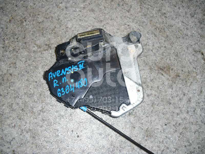 Замок двери передней правой для Toyota Avensis II 2003-2008;Corolla E12 2001-2006;CorollaVerso 2004-2009 - Фото №1
