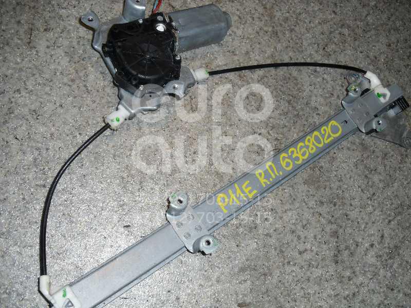Стеклоподъемник электр. передний правый для Nissan Primera P11E 1996-2002;Primera WP11E 1998-2001 - Фото №1