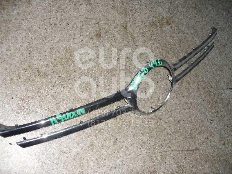 Накладка на решетку радиатора для VW Tiguan 2007-2011 - Фото №1