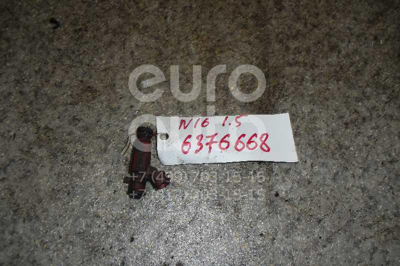 Форсунка инжекторная электрическая для Nissan Almera N16 2000-2006;Primera WP11E 1998-2001;Primera P11E 1996-2002;Almera Tino 2000-2006;Primera P12E 2002-2007 - Фото №1