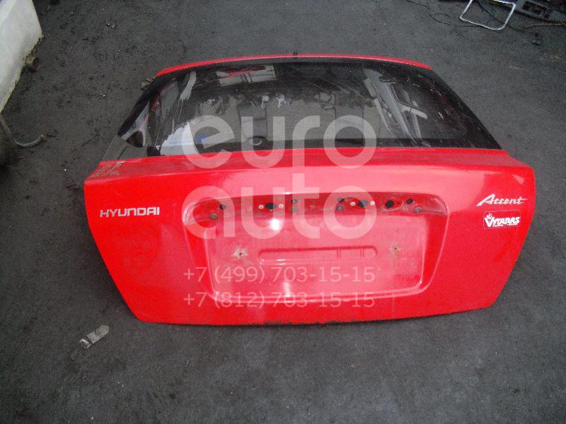 Дверь багажника со стеклом для Hyundai Accent II (+ТАГАЗ) 2000-2012 - Фото №1