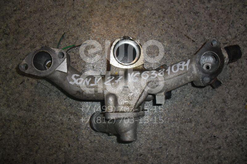 Корпус термостата для Hyundai,Kia Sonata IV (EF)/ Sonata Tagaz 2001-2012;Coupe (GK) 2002-2009;Tucson 2004-2010;Santa Fe (SM)/ Santa Fe Classic 2000-2012;Sportage 2004-2010;Magentis 2000-2005 - Фото №1