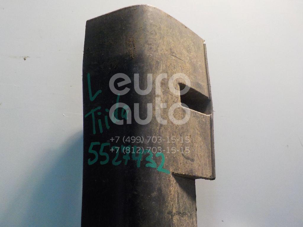 Накладка на порог (наружная) для Nissan Tiida (C11) 2007-2014 - Фото №1