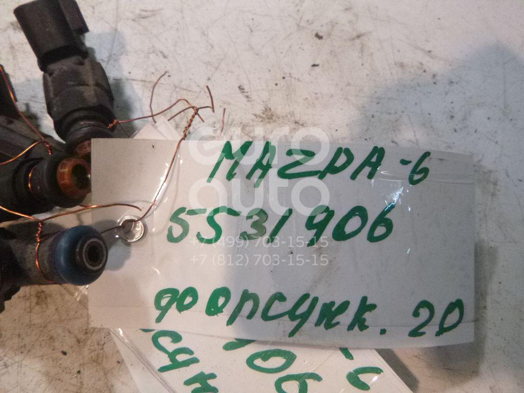 Форсунка инжекторная электрическая для Mazda,Ford Mazda 6 (GG) 2002-2007;Focus II 2005-2008;Fusion 2002-2012;C-MAX 2003-2011;Mondeo III 2000-2007;Mazda 5 (CR) 2005-2010;MPV II (LW) 1999-2006;323 (BJ) 1998-2003;Mazda 3 (BK) 2002-2009;Fiesta 2001-2008 - Фото №1