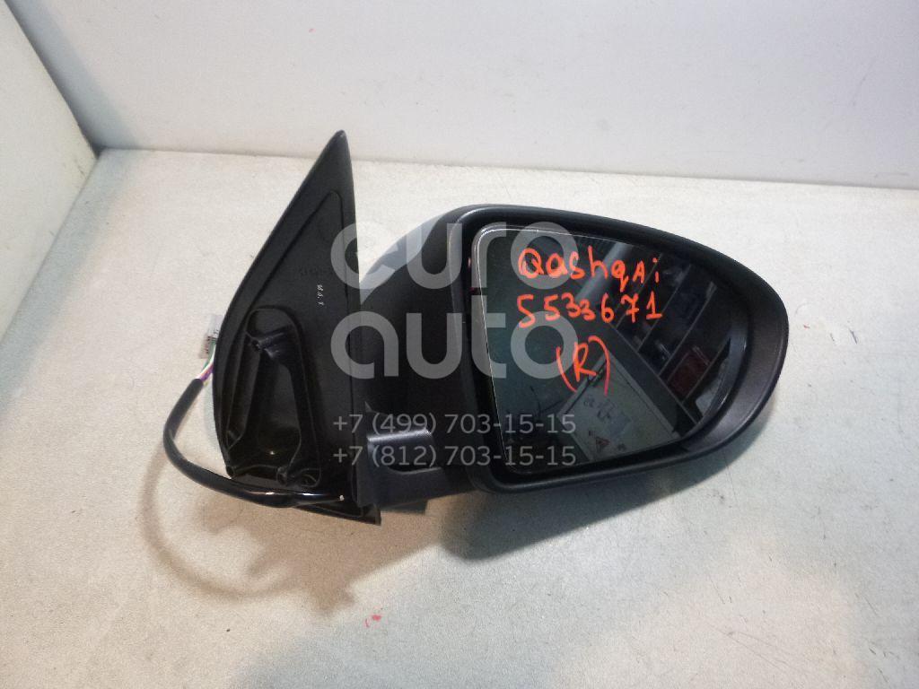 Зеркало правое электрическое для Nissan Qashqai (J10) 2006-2014;Qashqai+2 (JJ10) 2008-2014 - Фото №1