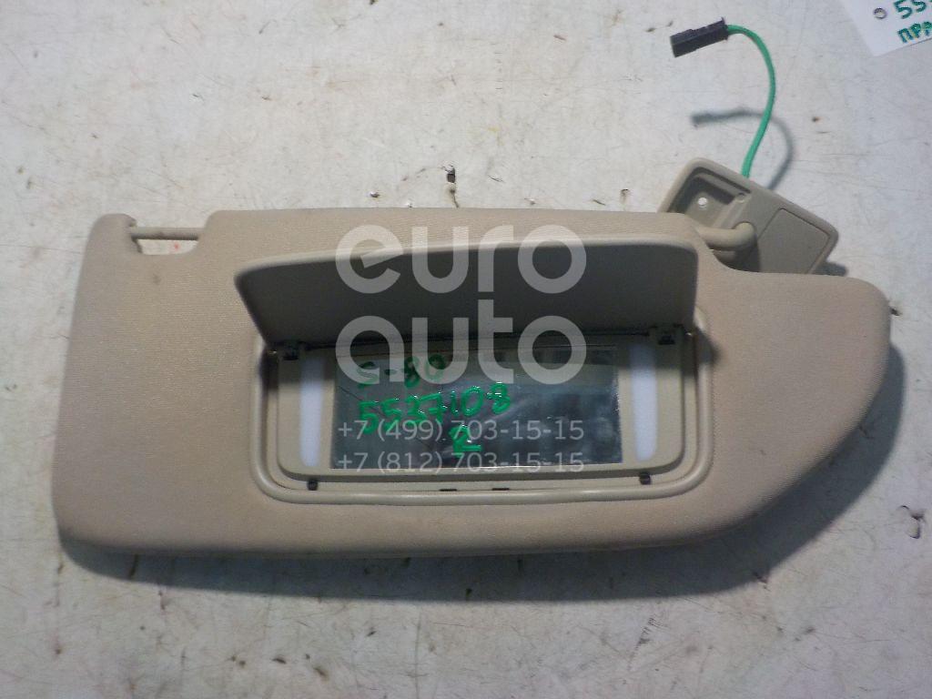 Козырек солнцезащитный (внутри) для Volvo S80 2006-2016 - Фото №1
