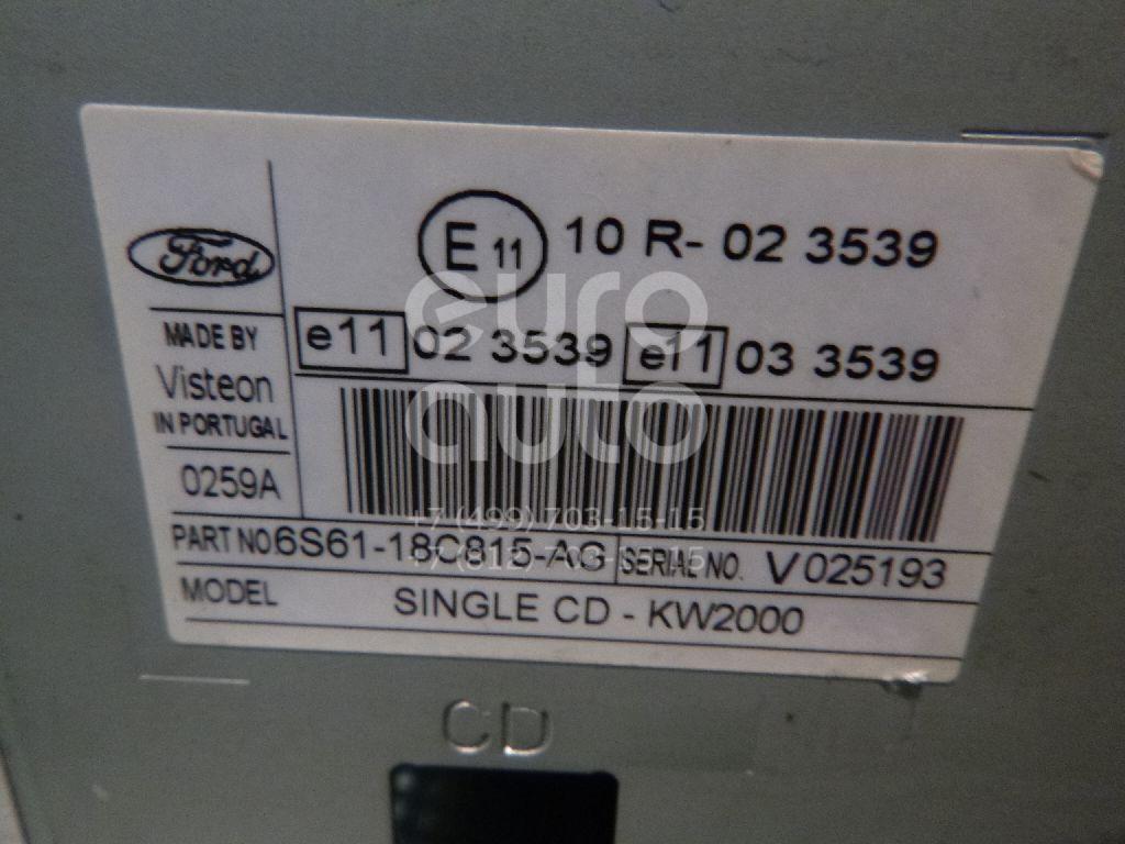 Магнитола для Ford Fiesta 2001-2008;Focus II 2005-2008;Fusion 2002-2012;C-MAX 2003-2010;Transit/Tourneo Connect 2002-2013 - Фото №1
