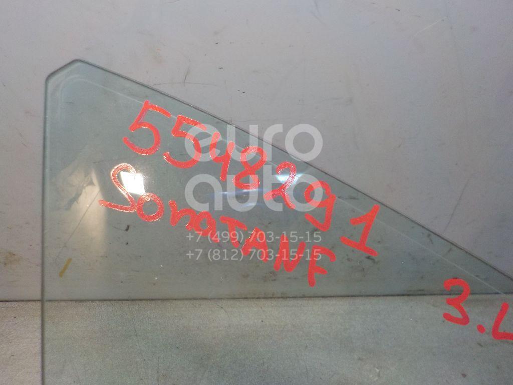 Стекло двери задней левой (форточка) для Hyundai Sonata V (NF) 2005-2010 - Фото №1